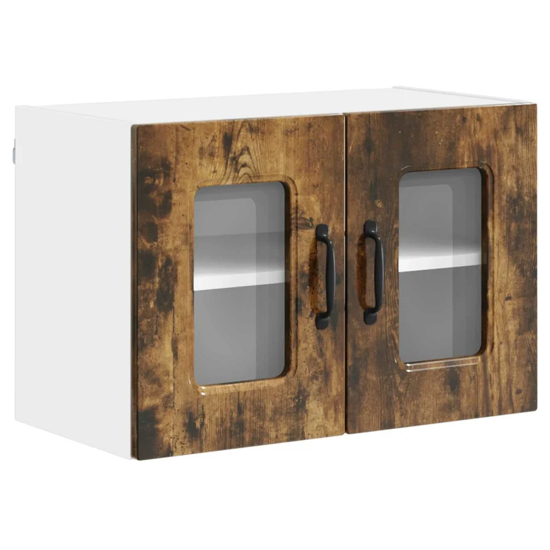 Armoire de cuisine design moderne fonctionnelle 60 x 31 x 40 cm en bois d'ingénierie chêne fumé 02_0053653
