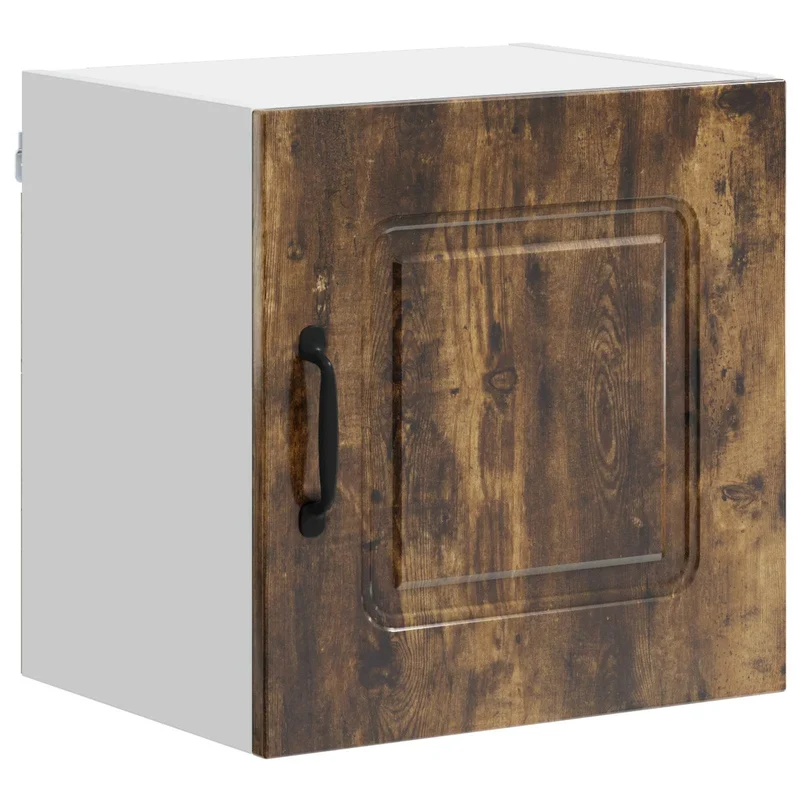 Armoire de cuisine rectangulaire 40 x 31 x 40 cm grand espace de rangement style épuré en bois d'ingénierie chêne fumé 02_0053563