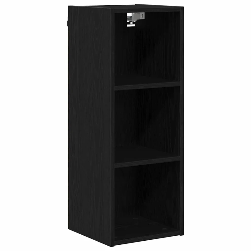 Armoire suspendue moderne espace de rangement 30 x 29,5 x 80 cm en bois d'ingénierie chêne noir 02_0053474