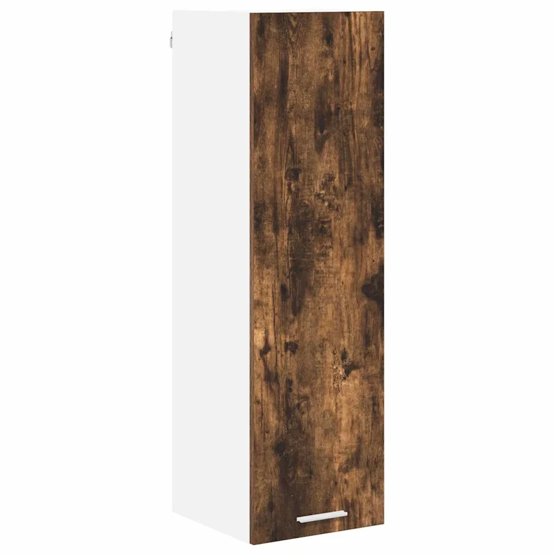 Armoire suspendue design moderne rangement cuisine 30 x 31 x 100 cm en bois d'ingénierie chêne fumé 02_0053373