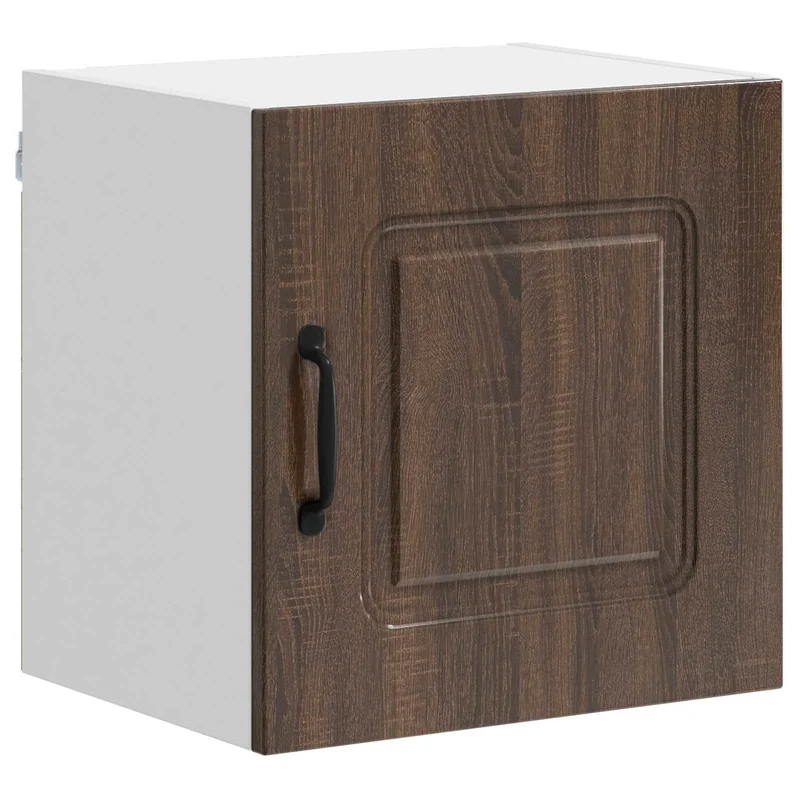 Armoire de cuisine rectangulaire moderne rangement intérieur 40 x 31 x 40 cm en bois d'ingénierie chêne brun 02_0053567