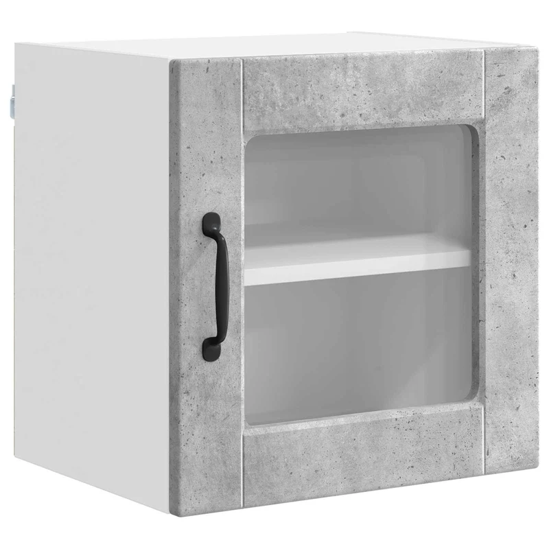 Armoire murale de cuisine moderne avec rangements optimisés 40 x 31 x 40 cm en bois d'ingénierie gris béton 02_0054187