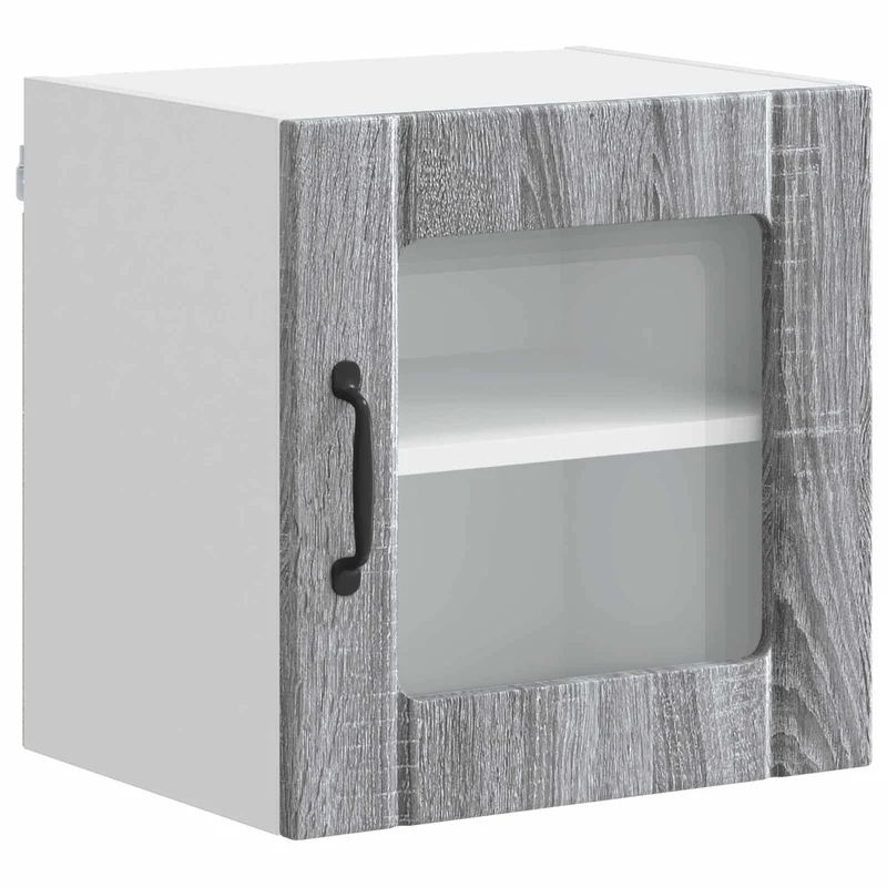 Armoire de cuisine rectangulaire moderne rangement pratique 40 x 31 x 40 cm en bois d'ingénierie gris sonoma 02_0053875