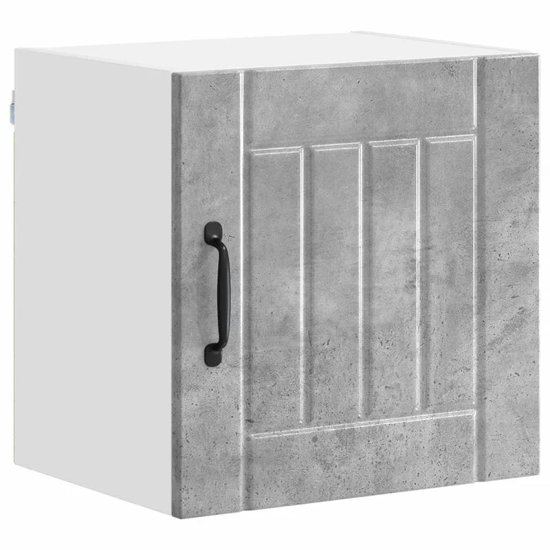 Armoire de cuisine moderne fonctionnelle rangement efficace 40 x 31 x 40 cm en bois d'ingénierie gris béton 02_0053909