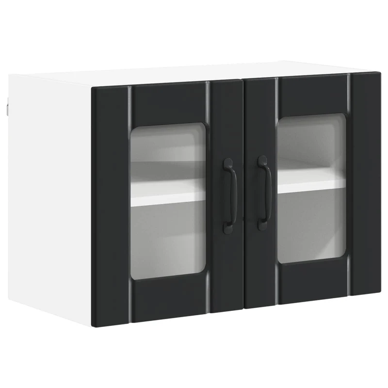 Armoire de cuisine moderne fonctionnelle intérieur 60 x 31 x 40 cm en bois d'ingénierie noir 02_0053986