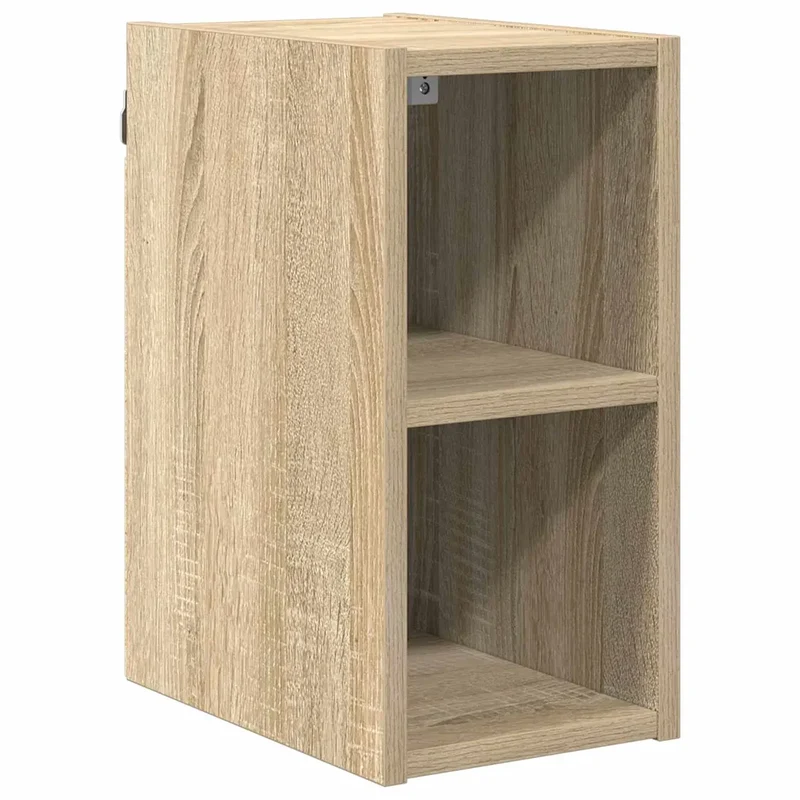 Armoire suspendue rangement intérieur moderne design épuré 20 x 29,5 x 40 cm en bois d'ingénierie chêne sonoma 02_0053443