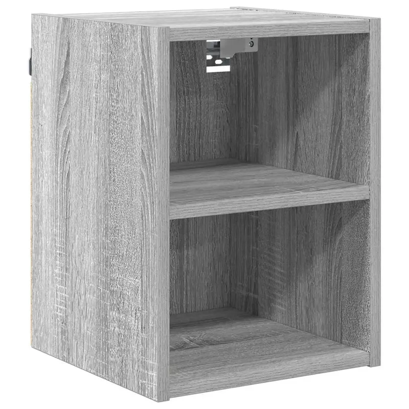 Armoire suspendue grise avec grand espace de rangement 30 x 29,5 x 40 cm style moderne en bois d'ingénierie gris sonoma 02_0053454