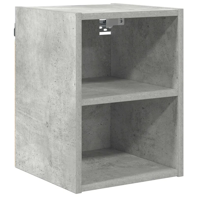 Armoire suspendue moderne gris béton 30 x 29,5 x 40 cm grand espace de stockage durable en bois d'ingénierie 02_0053452