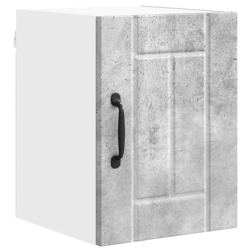 Armoire de cuisine moderne design minimaliste rangement pratique 30 x 31 x 40 cm en bois d'ingénierie gris béton 02_0053889