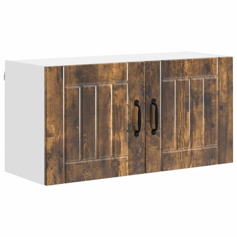 Armoire de cuisine moderne épurée 80 x 31 x 40 cm en bois d'ingénierie chêne fumé 02_0053958