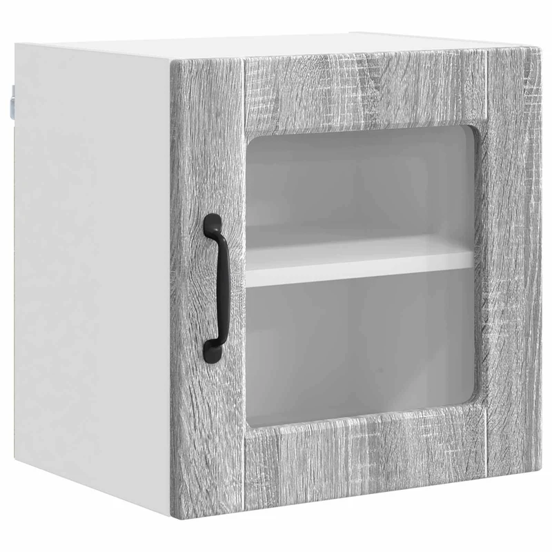 Armoire murale de cuisine moderne avec étagère 40 x 31 x 40 cm rangement robuste en bois d'ingénierie gris sonoma 02_0054193