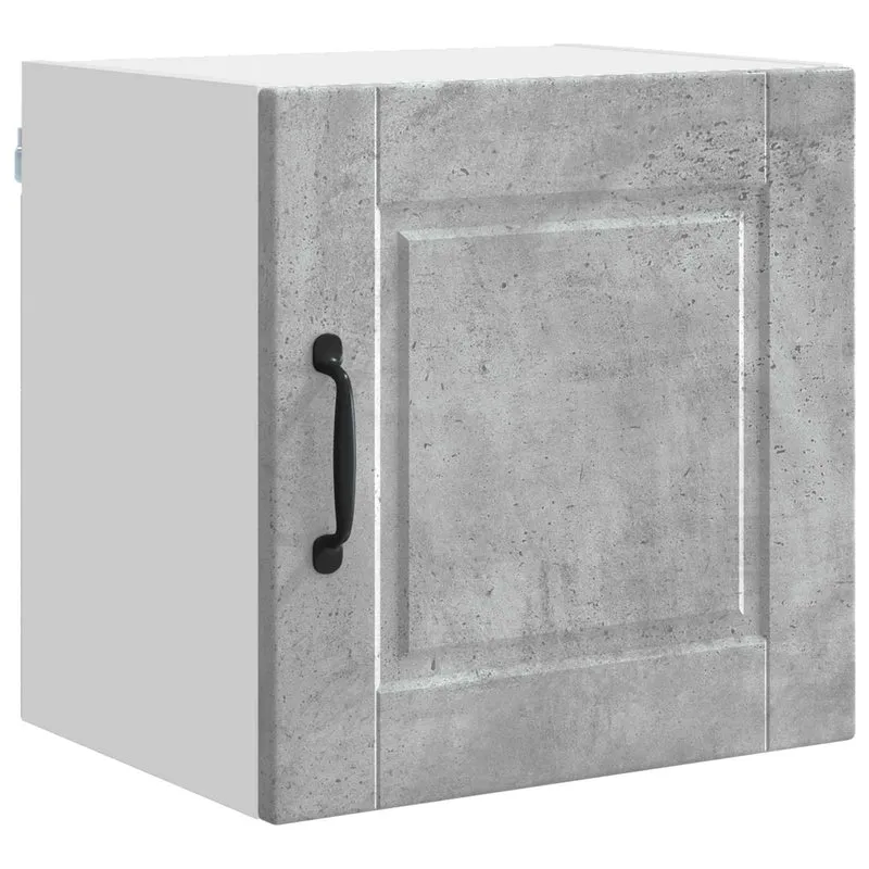 Armoire murale de cuisine moderne rangement pratique 40 x 31 x 40 cm en bois d'ingénierie gris béton 02_0054227
