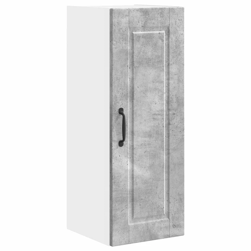 Armoire de cuisine murale moderne rangement pratique 30 x 31 x 80 cm en bois d'ingénierie gris béton 02_0054355