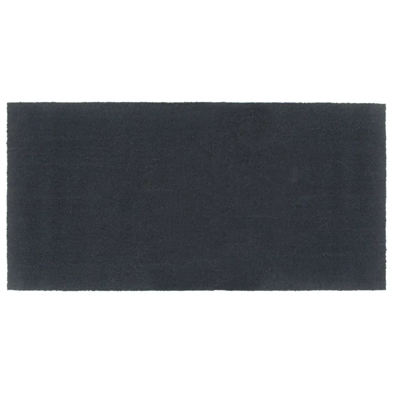 Tapis de porte touffeté intérieur extérieur antidérapant 100 x 200 cm en fibre de coco gris foncé 02_0046174