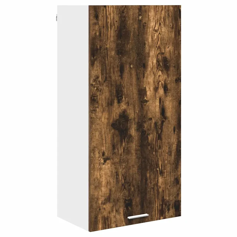 Armoire suspendue moderne espace de rangement 50 x 31 x 100 cm en bois d'ingénierie chêne fumé 02_0053389