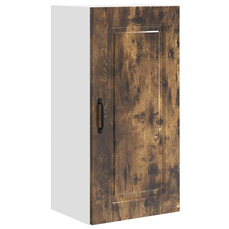 Armoire de cuisine rectangulaire moderne avec grand espace de stockage 40 x 31 x 80 cm en bois d'ingénierie chêne fumé 02_0053708