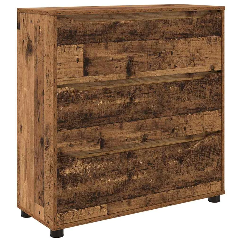 Armoire de rangement élégante minimaliste avec tiroirs 80 x 31 x 81 cm en bois d'ingénierie bois ancien 02_0054629