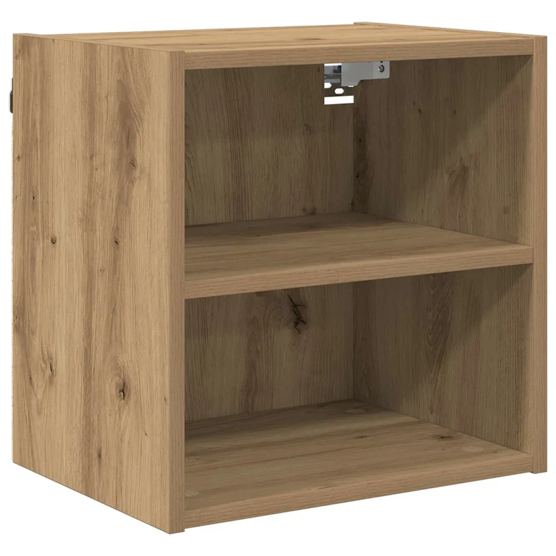 Armoire suspendue moderne 40 x 29,5 x 40 cm grand espace de rangement design contemporain en bois d'ingénierie chêne artisanal 02_0053464