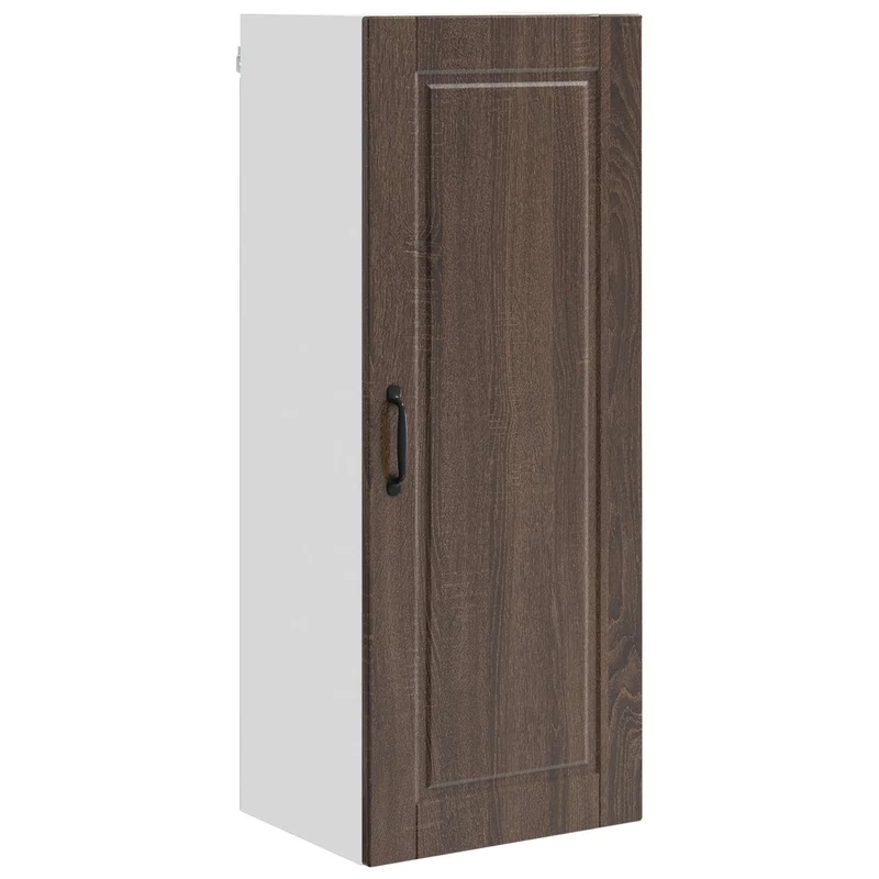 Armoire murale de cuisine moderne avec 3 étagères 40 x 31 x 100 cm en bois d'ingénierie chêne brun 02_0054462
