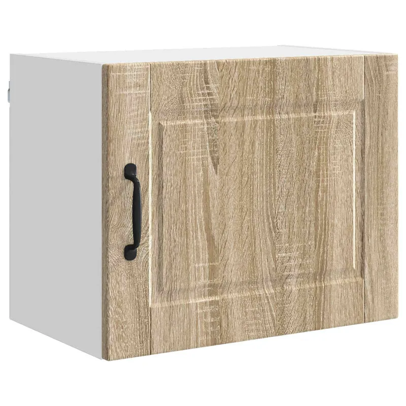 Armoire de cuisine murale moderne avec étagères 50 x 31 x 40 cm rangement pratique en bois d'ingénierie chêne sonoma 02_0054245