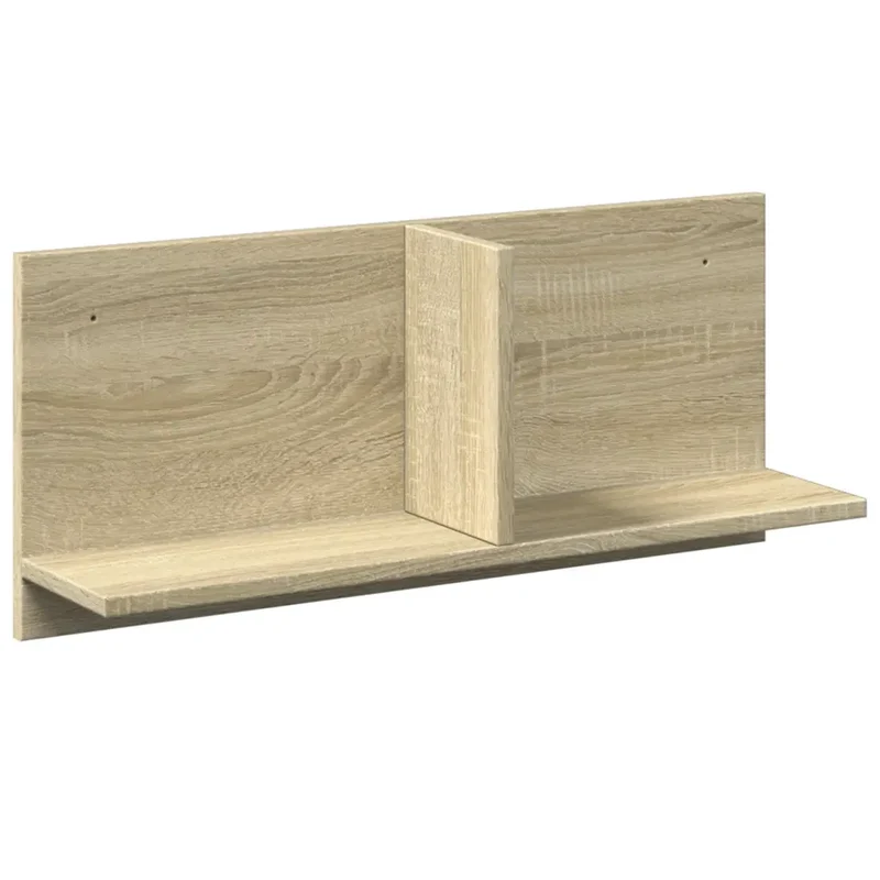 Armoire murale flottante design moderne gain de place 70 x 16 x 30 cm en bois d'ingénierie chêne sonoma 02_0050579