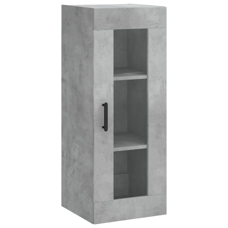 Armoire murale design intemporel grande capacité 34,5 x 34 x 90 cm en bois gris béton 02_0048687