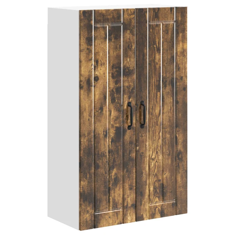 Armoire de cuisine moderne avec rangement pratique 60 x 31 x 100 cm en bois d'ingénierie chêne fumé 02_0054157