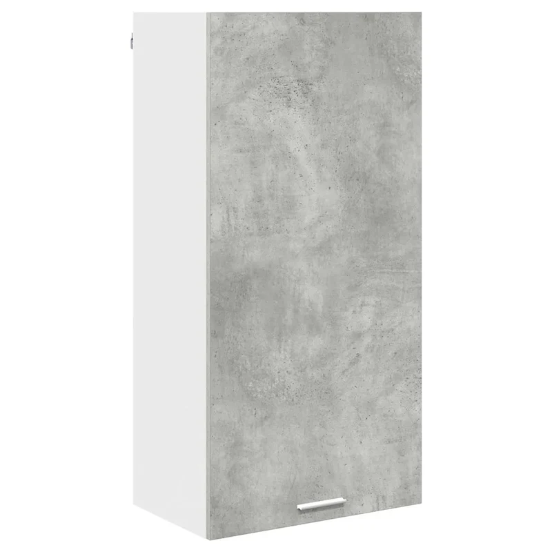 Armoire suspendue moderne de cuisine grand espace de rangement 50 x 31 x 100 cm en bois d'ingénierie gris 02_0053388