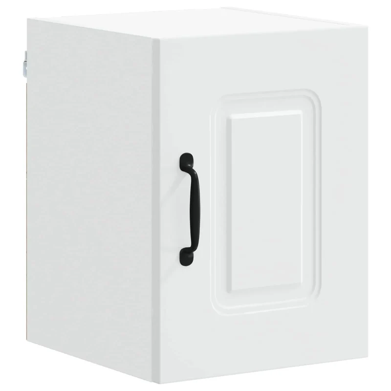 Armoire de cuisine rectangulaire moderne avec grand espace de stockage 30 x 31 x 40 cm en bois d'ingénierie blanc 02_0053533