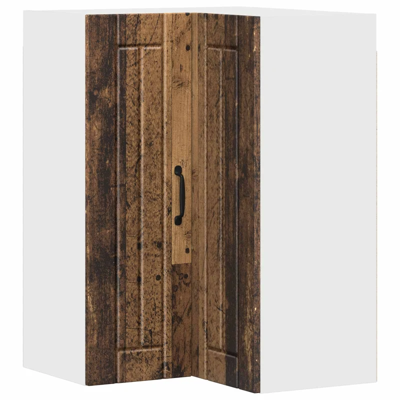 Armoire de cuisine rectangulaire moderne avec rangement pratique finition épurée 57 x 57 x 80 cm en bois ancien 02_0054100