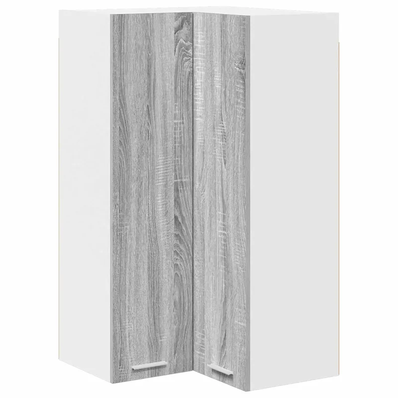Armoire suspendue moderne grand espace de rangement 57 x 57 x 100 cm en bois d'ingénierie gris 02_0053414