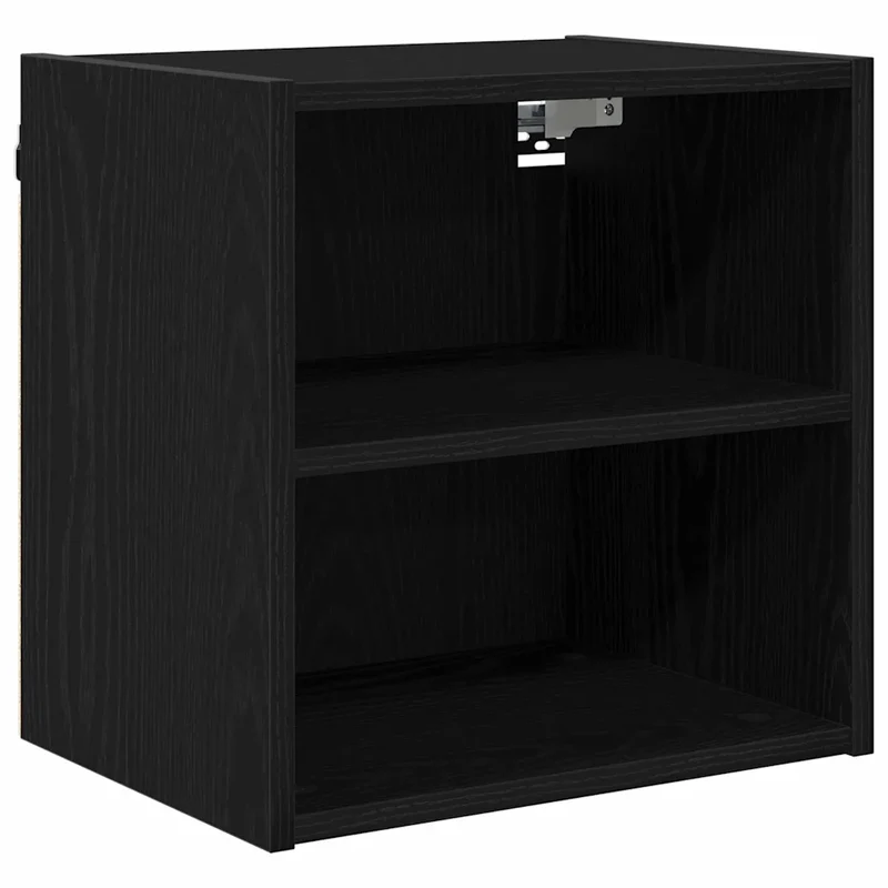 Armoire suspendue moderne espace de rangement 40 x 29,5 x 40 cm durable en bois d'ingénierie chêne noir 02_0053458