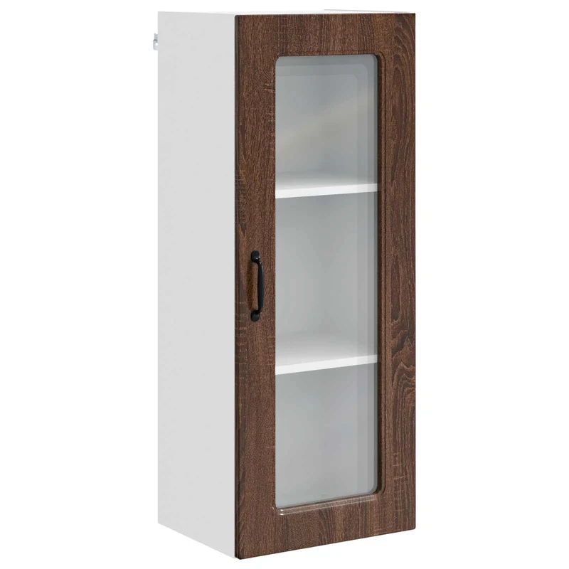 Armoire de cuisine rectangulaire moderne pour rangement efficace 40 x 31 x 100 cm en bois d'ingénierie chêne brun 02_0053780