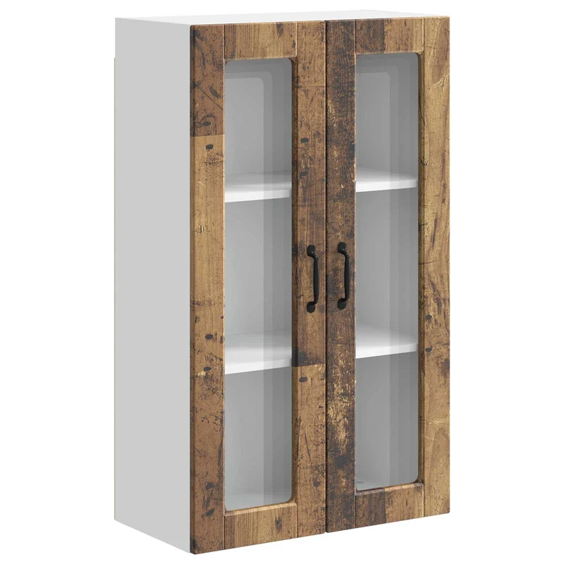Armoire de cuisine moderne murale rangement efficace 60 x 31 x 100 cm en bois d'ingénierie bois ancien 02_0054520