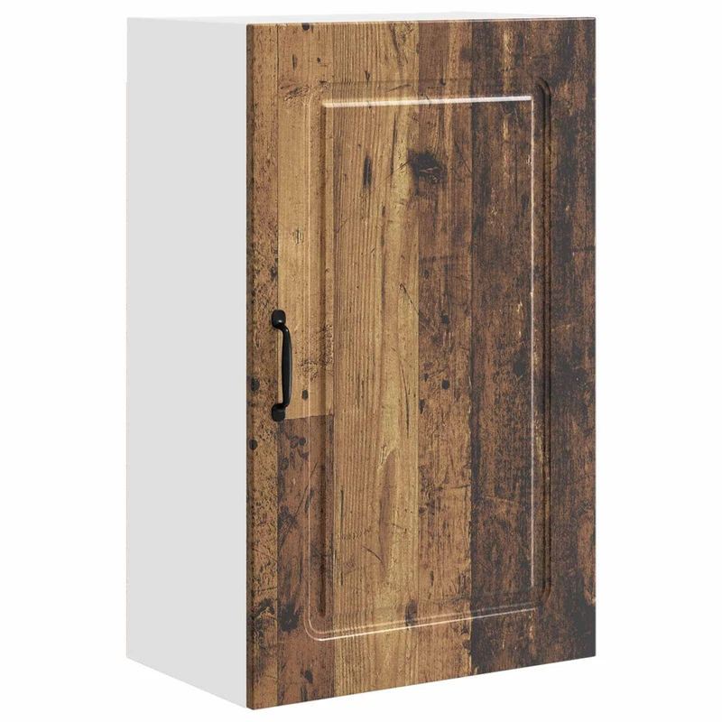 Armoire de cuisine rectangulaire moderne rangement spacieux 50 x 31 x 80 cm en bois ancien 02_0053721