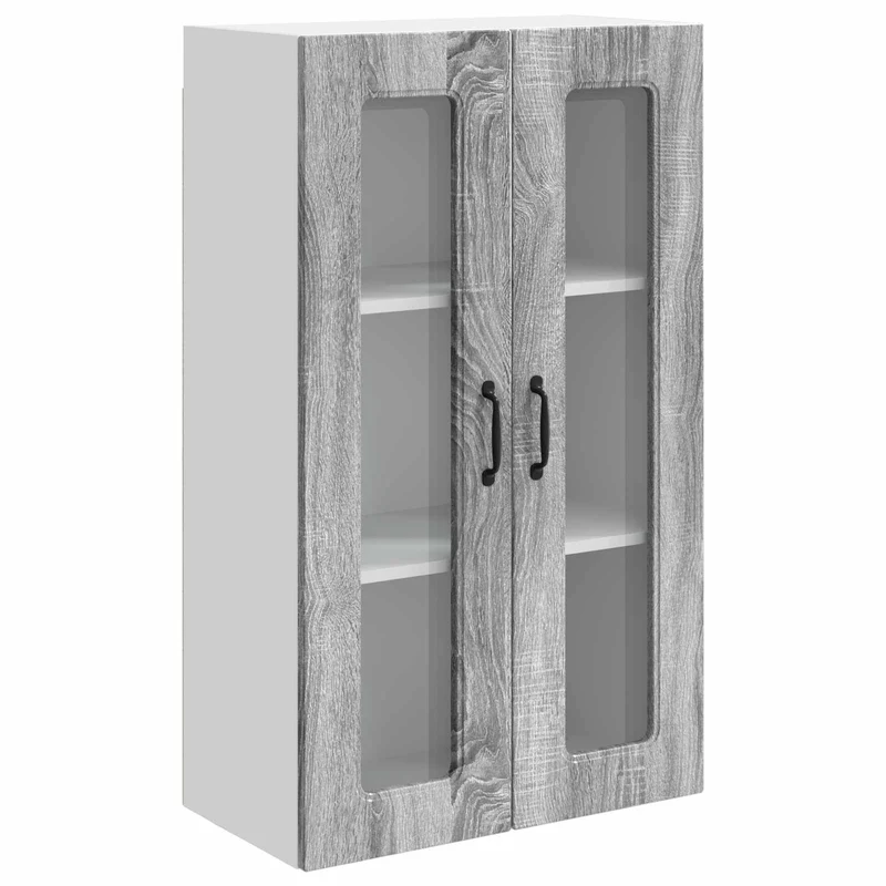 Armoire de cuisine rectangulaire moderne ergonomique 60 x 31 x 100 cm en bois d'ingénierie gris sonoma 02_0053859