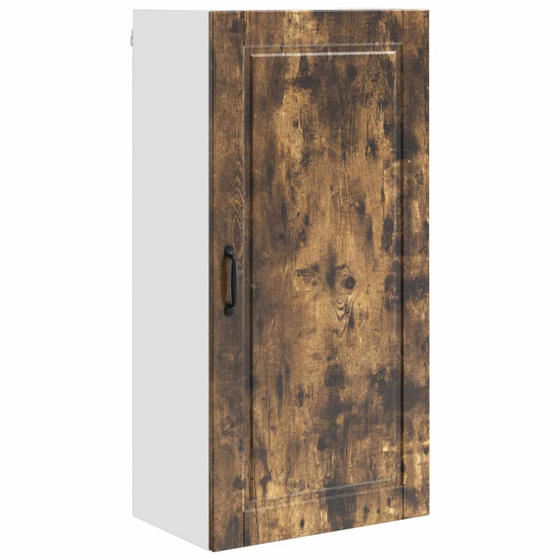Armoire de cuisine murale moderne avec étagères 50 x 31 x 100 cm en bois d'ingénierie chêne fumé 02_0054470