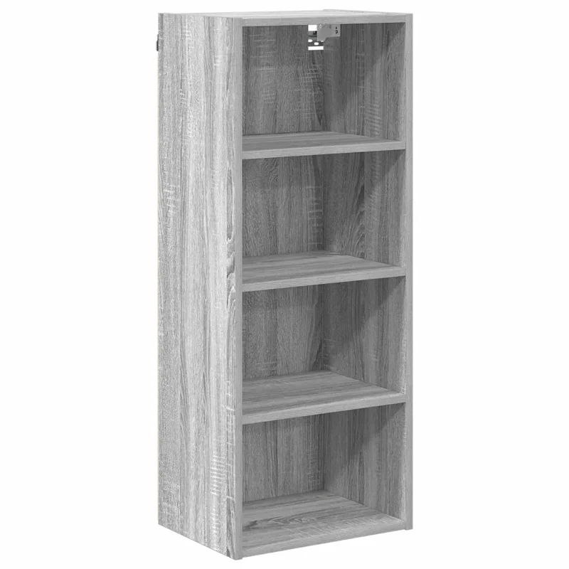 Armoire suspendue moderne avec grand espace de stockage 40 x 29,5 x 100 cm en bois d'ingénierie gris sonoma 02_0053510