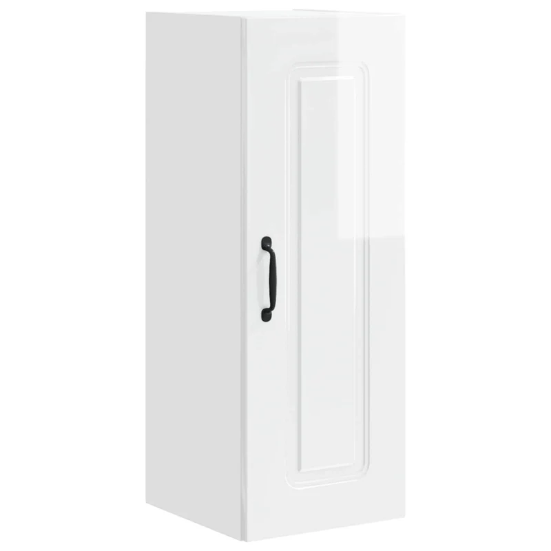 Armoire de cuisine rectangulaire moderne design épuré 30 x 31 x 80 cm en bois d'ingénierie blanc 02_0053691
