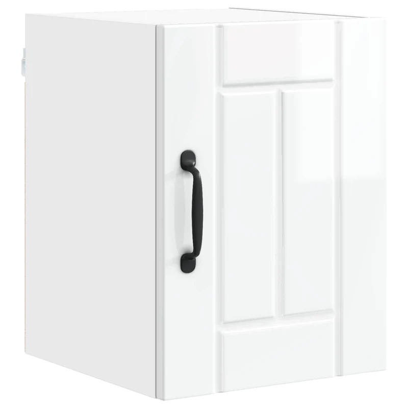 Armoire de cuisine moderne épurée 30 x 31 x 40 cm avec compartiments pratiques en bois d'ingénierie blanc brillant 02_0053891