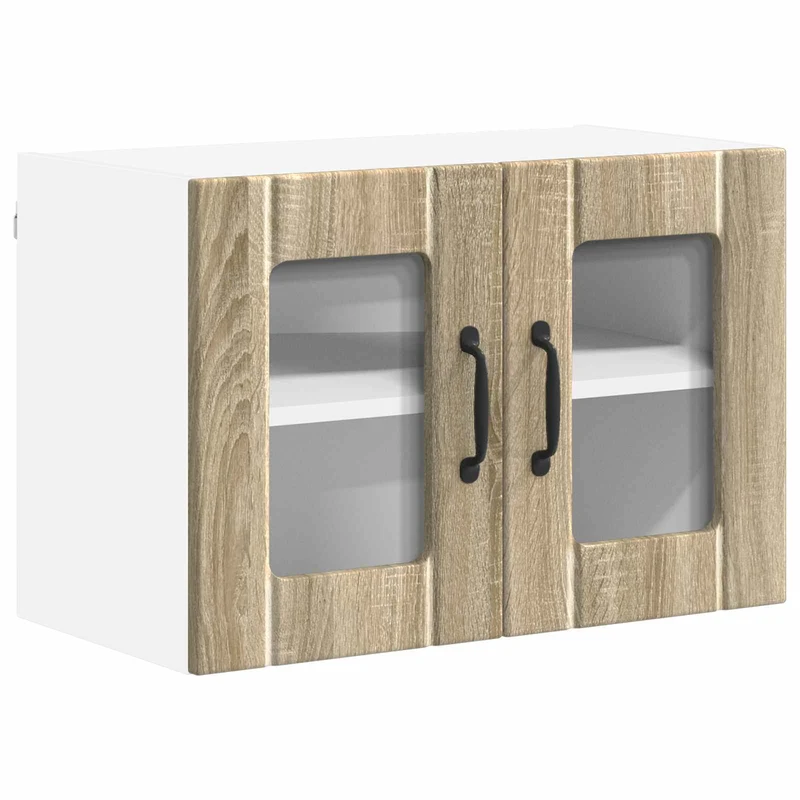 Armoire de cuisine moderne rectangulaire rangement pratique 60 x 31 x 40 cm en bois d'ingénierie chêne sonoma 02_0053988