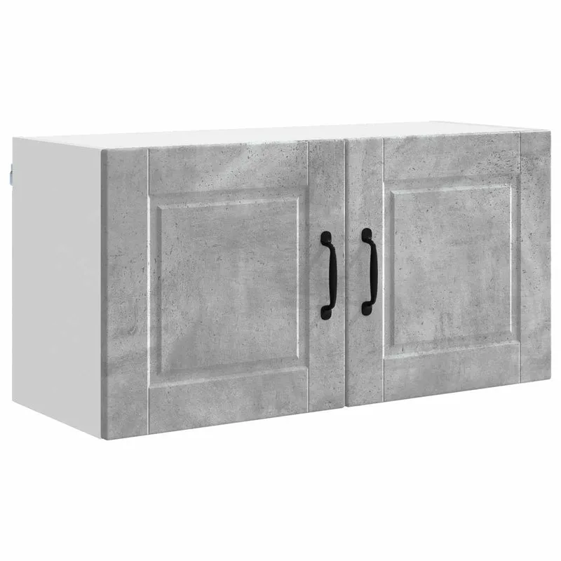 Armoire de cuisine moderne murale rangement pratique 80 x 31 x 40 cm en bois d'ingénierie gris béton 02_0054283