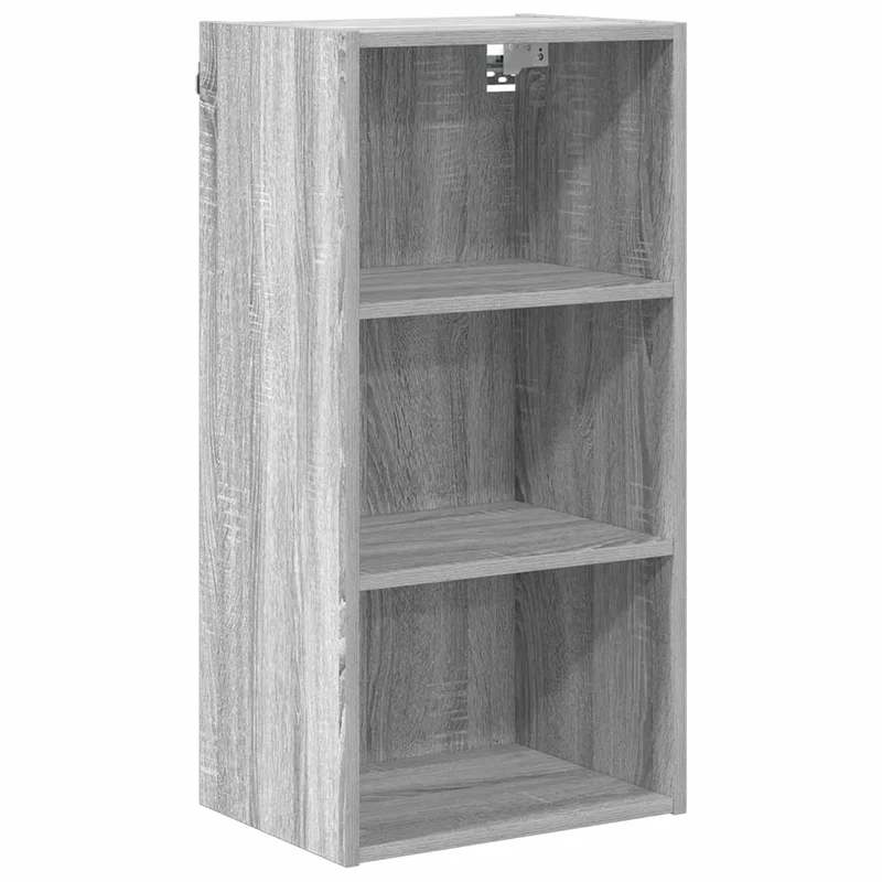 Armoire suspendue moderne rangement spacieux cuisine 40 x 29,5 x 80 cm en bois d'ingénierie gris sonoma 02_0053486