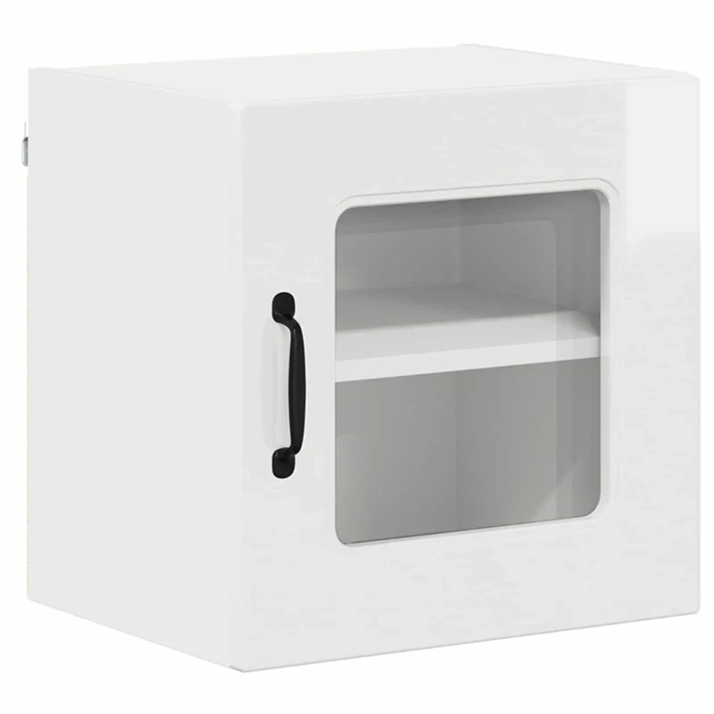 Armoire de cuisine rectangulaire moderne grand espace de rangement 40 x 31 x 40 cm en bois d'ingénierie blanc 02_0053521
