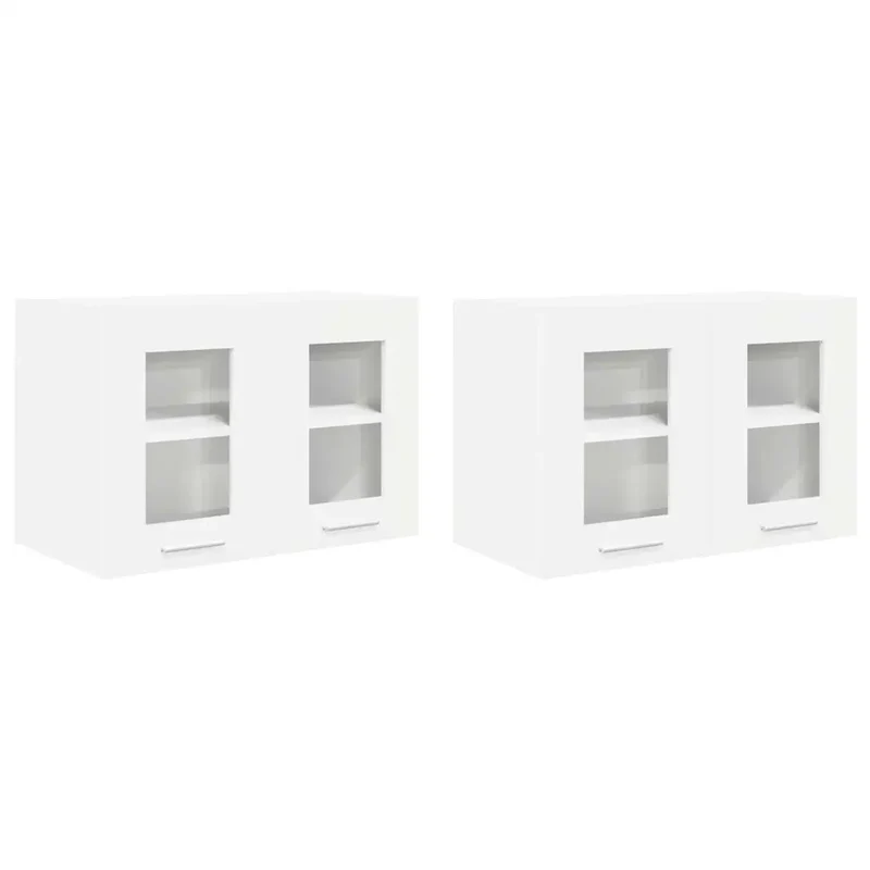 Armoire suspendue moderne design épuré 60 x 31 x 40 cm grand espace de rangement en bois d'ingénierie blanc 02_0053258
