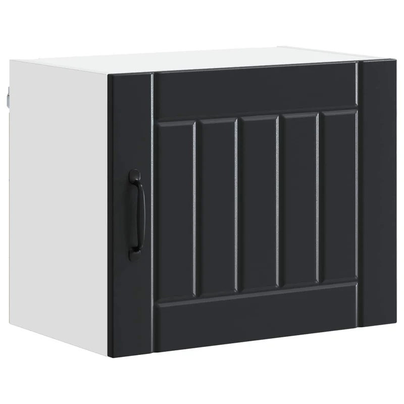 Armoire de cuisine moderne épurée intérieure 50 x 31 x 40 cm en bois d'ingénierie noir 02_0053925