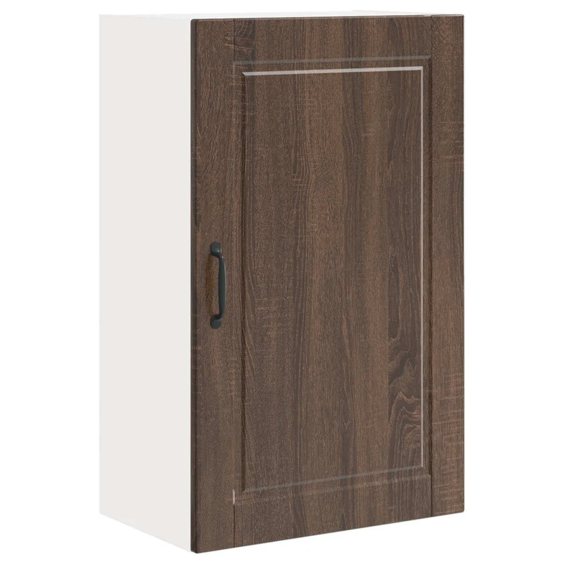 Armoire de cuisine moderne murale optimisée rangement 50 x 31 x 80 cm en bois d'ingénierie chêne brun 02_0054385