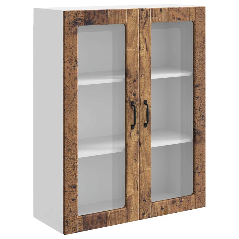 Armoire de cuisine Kalmar design moderne 80 x 31 x 100 cm grand espace de rangement en bois d'ingénierie bois ancien 02_0053841