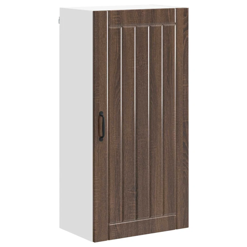 Armoire de cuisine design moderne rangement pratique 50 x 31 x 100 cm en bois d'ingénierie chêne brun 02_0054149