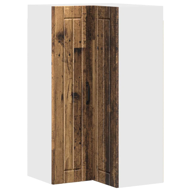 Armoire de cuisine rectangulaire moderne rangement pratique 57 x 57 x 100 cm en bois d'ingénierie bois ancien 02_0054179